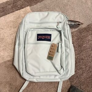 JanSport Big Student Backpack Green 15 Laptop Sleeve School Travel Bag NEW